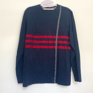 Burberry London Striped Ribbon Navy Sweatshirt